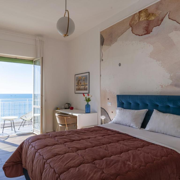 Cas’ A Mare - Beachfront Luxury Suites - Camera Matrimoniale Deluxe con Balcone e Vista Mare - 4
