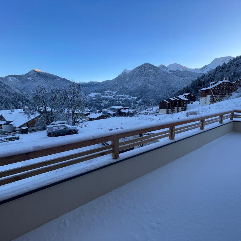 Dans résidence neuve LE SNOW ROC sur les pistes, grand studio cosy 5 pers avec terrasse panoramique, SAUNA, WIFI - Appartement 1 Chambre - 24