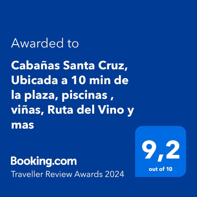 Cabañas Santa Cruz, Ubicada a 10 min de la plaza, Piscina , Viñas, Ruta del Vino y mas - Three-Bedroom House - 8