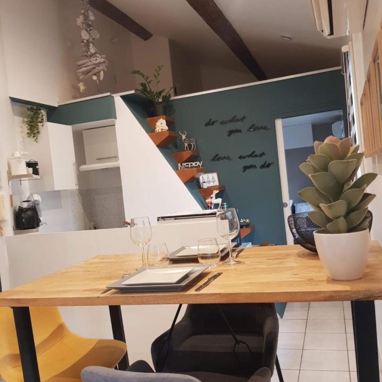 Appartement climatisé proche Gare et Centre-Ville - Appartement 1 Chambre - 14