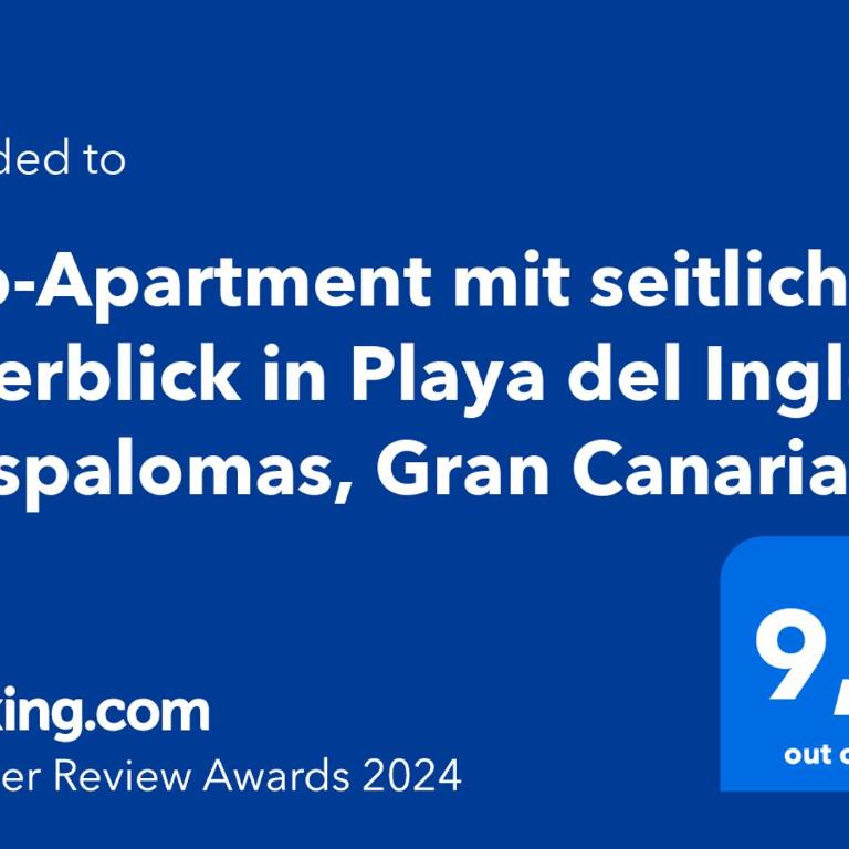 Top-Apartment in Apartamentos Danubio, 4 Etage, Poolblick und seitlicher Meerblick, Wohnzimmer und 1 Schlafzimmer, im Herzen von Playa del Inglés , Gran Canaria - One-Bedroom Apartment - 2