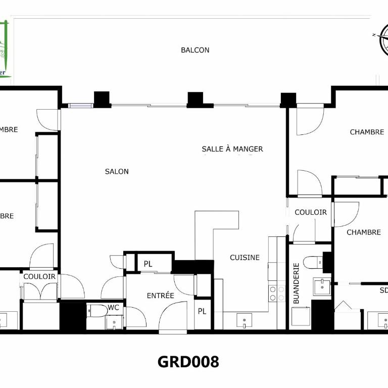 GRD108 - Appartement standing 8 pers pied de piste - Apartamento con terraza - 3