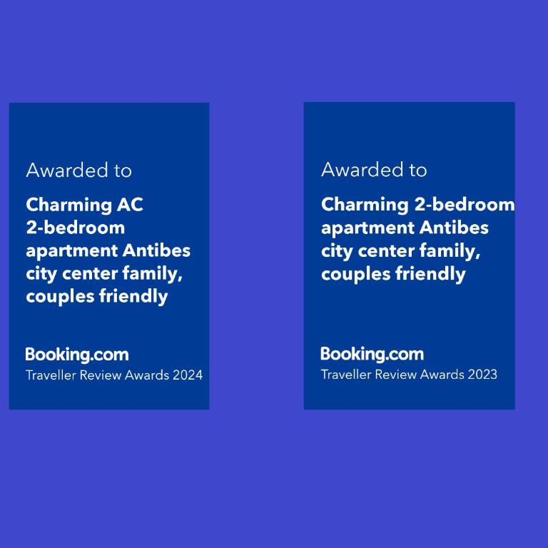 Charming AC 2-bedroom apartment Antibes city center family, couples friendly - Two-Bedroom Apartment - 40