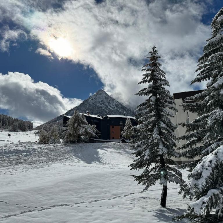 Appartement Les Chalmettes 4 Personnes au pied des Pistes Wifi - Balcon - Parking - Studio - 56