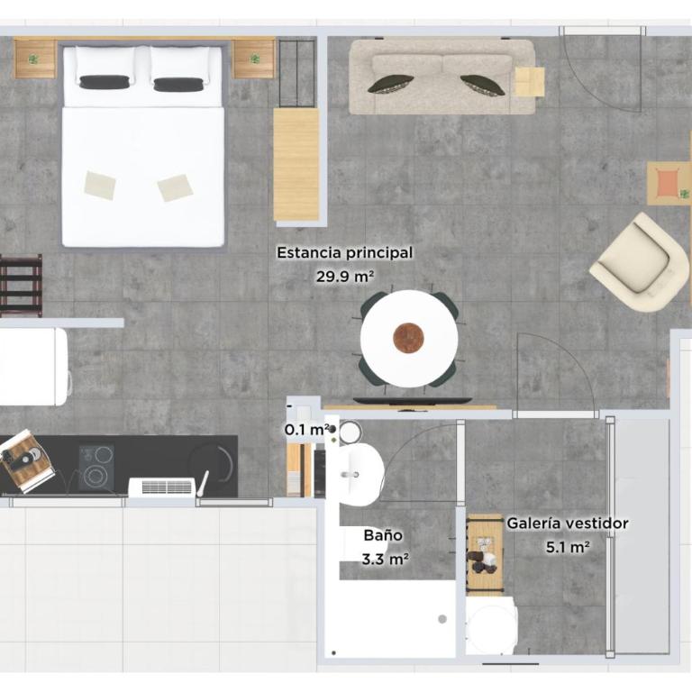 Estudio Suite 408 - Apartamento de 1 dormitorio - 22