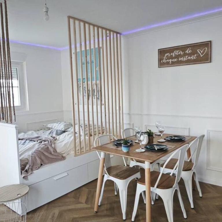 Perle Berckoise - studio - 250m de la plage - 1er étage - Monolocale - 3