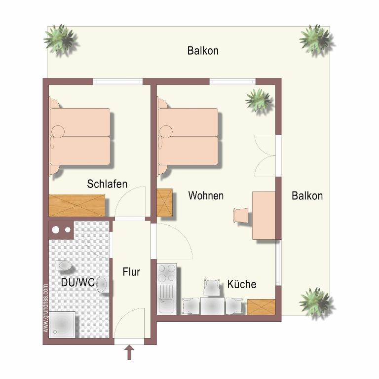 Landhaus Bachtelmühle - Apartment mit Balkon - 5