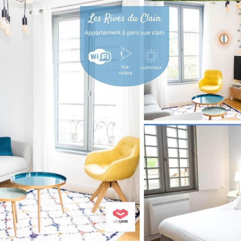 Les Rives du Clain - Sublime T4 au bord de l'eau - Appartement 3 Chambres - 1