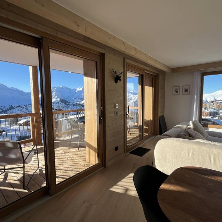 Alpe d'Huez Houses - Chez Marley - PHOENIX3 - Panoramique 4 chambres, sur piste avec piscine - Appartamento con Vista Montagna - 8