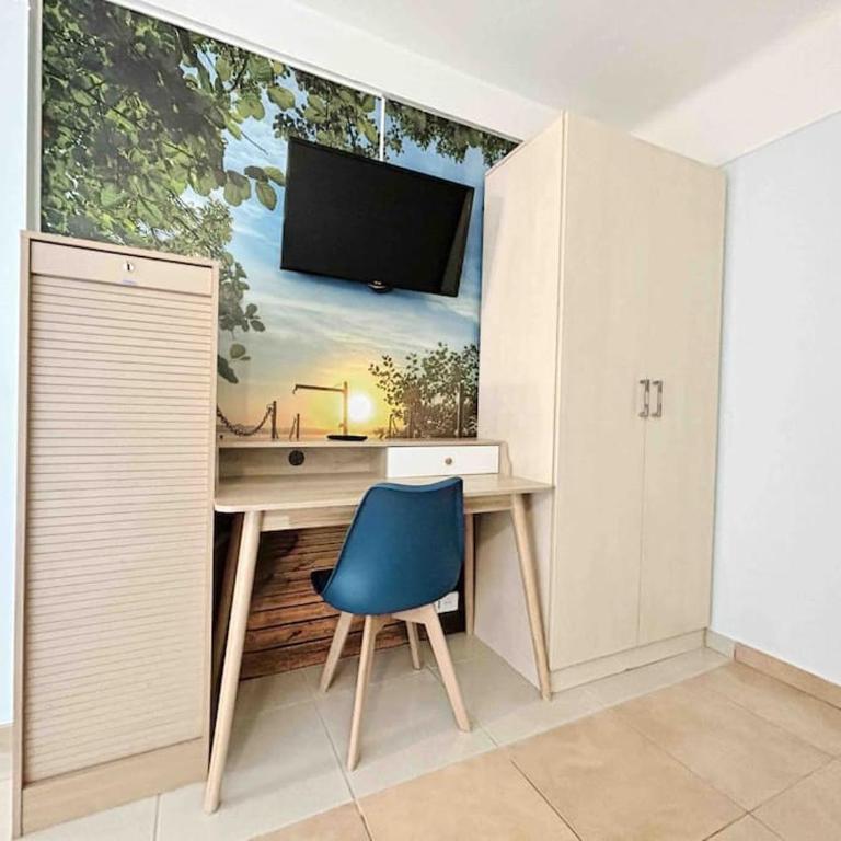 Le Dulys : Apt 2 prs, vue mer, clim, 2 min plages - Appartamento con 1 Camera da Letto - 8