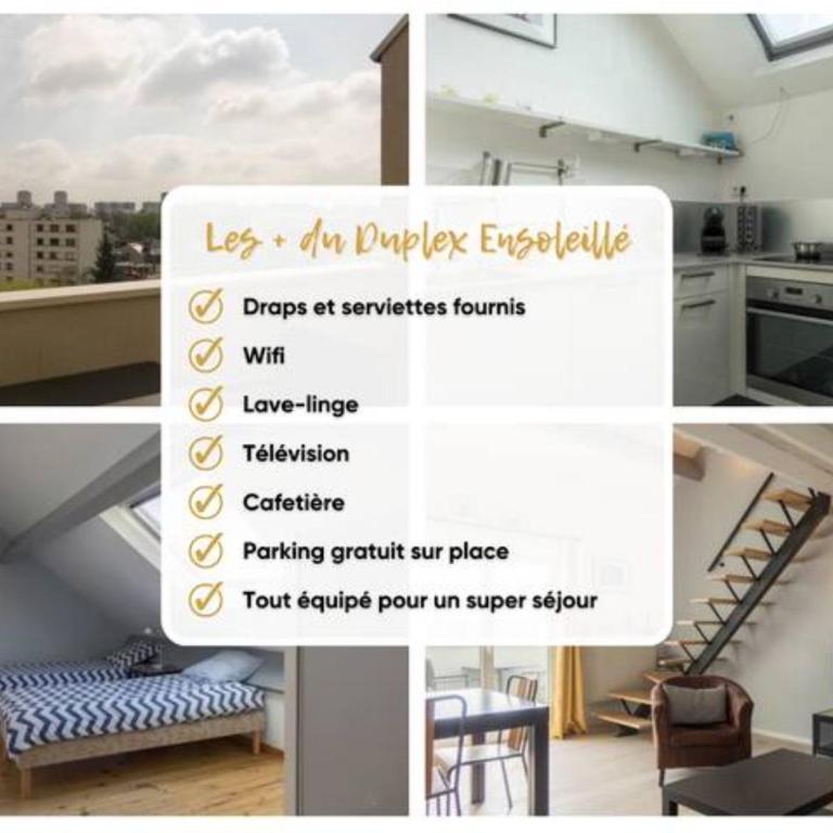 Le Duplex Ensoleillé du Parc * Parking * Balcon * - Apartment mit 2 Schlafzimmern - 16