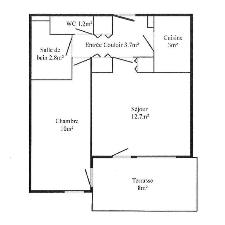 Charmant 2 pièces, 1 chambre, balcon, animaux acceptés - FR-1-291-855 - Apartment (5 Adults) - 11