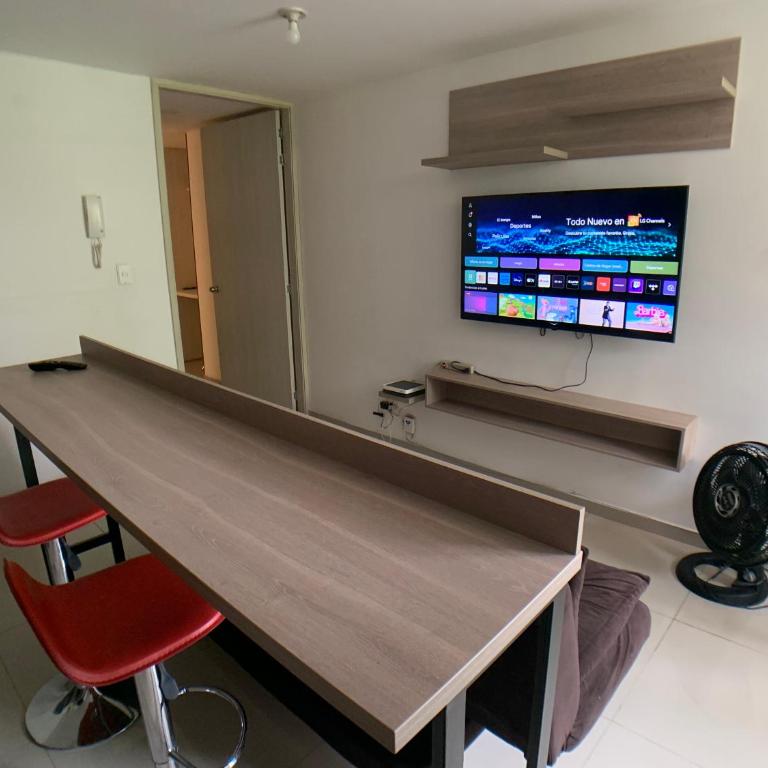 Apartaestudio en a Milla de oro, restaurantes, Centros comerciales, clínica Keralty - Apartamento de 1 dormitorio - 5