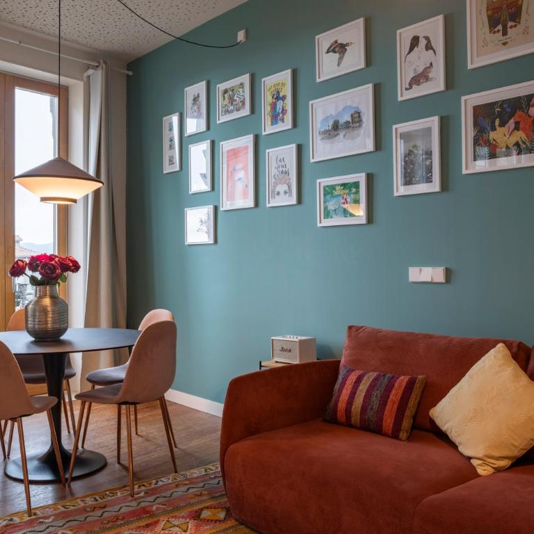 Refugio de paz y encanto en el corazón de Vigo con vistas al mar - Apartamento de 1 dormitorio - 54