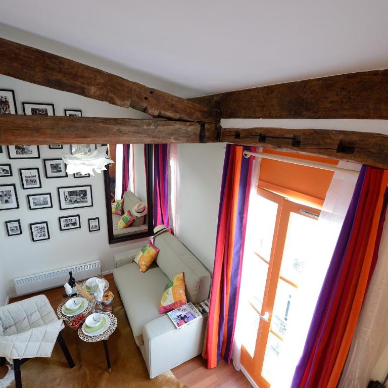 Les Patios du Marais 2 - Studio avec Lit Double en Mezzanine (3 Adultes) - E5GD Simply Orange - 1