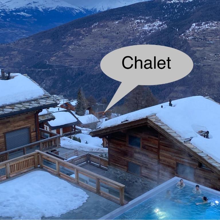 La Pourvoirie - 4 Vallées - Thyon-Les Collons, 10 pers, ski à 200 m, 4 parkings, vue fantastique ! - Superior Chalet - 42