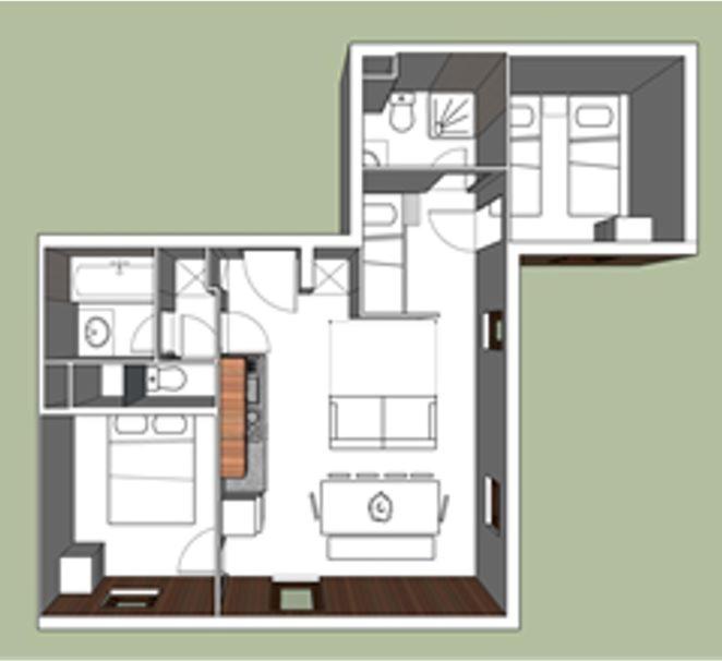 Appartement 6/8 pers à 200 m des pistes - piscine - Appartement 3 Chambres - 31