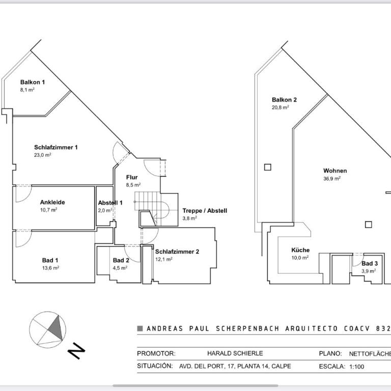 Atico Duplex Penthouse Rosa Marina Club Nautico Calpe Penon Sea view - Two-Bedroom Apartment - 23