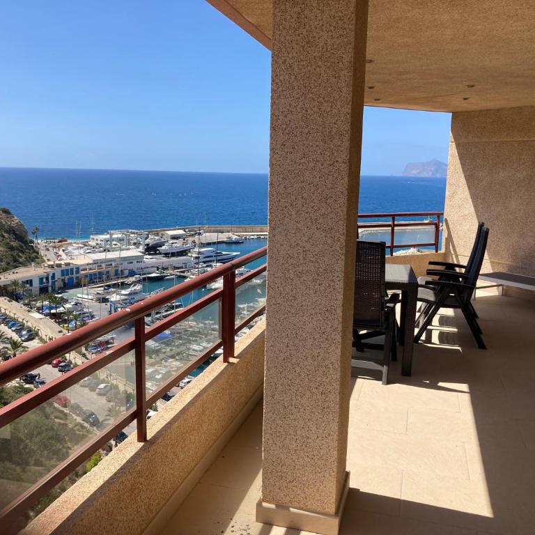 Atico Duplex Penthouse Rosa Marina Club Nautico Calpe Penon Sea view - Two-Bedroom Apartment - 9