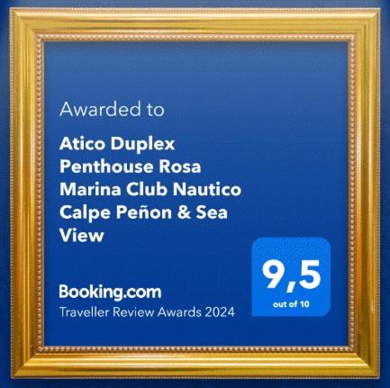 Atico Duplex Penthouse Rosa Marina Club Nautico Calpe Penon Sea view - Two-Bedroom Apartment - 22