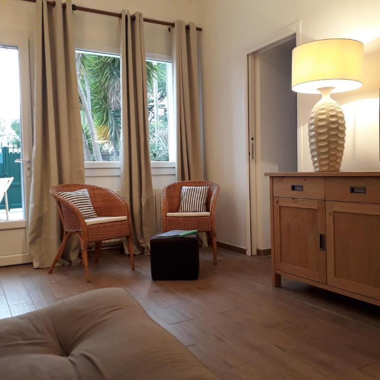 VILLA DU GOLFE T3 en bord de plage - Apartment mit Terrasse - 2
