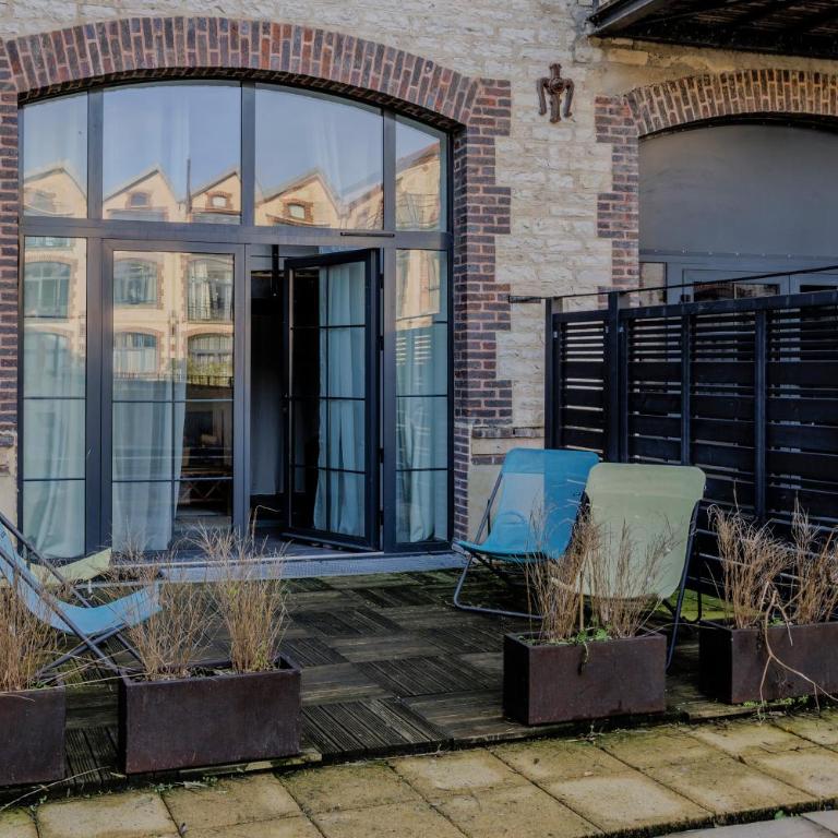 Manhattan Loft - centre - 5 mn à pied gare - parking privé - patio - Appartement 1 Chambre - 30