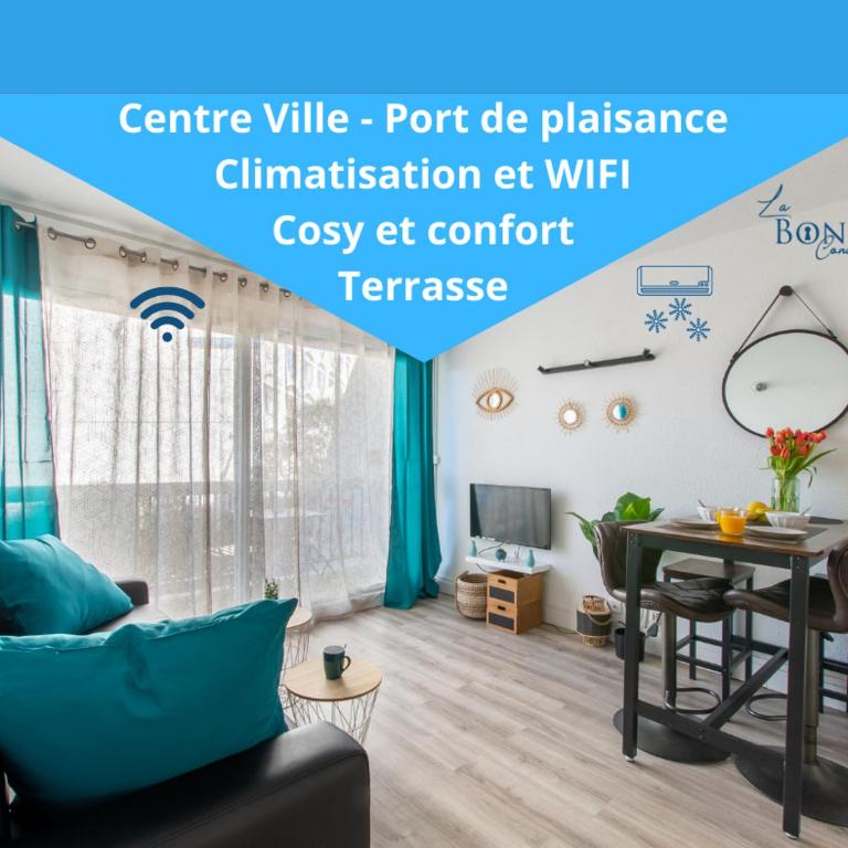 L'Éden des Vacances * clim * Terrasse * wifi *Port - Studio mit Balkon - 1