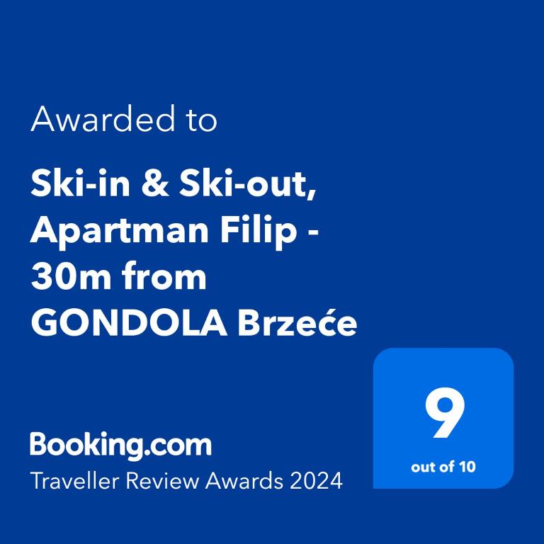 Ski-in & Ski-out, Apartman Filip - 30m from GONDOLA Brzeće - One-Bedroom Apartment - 6