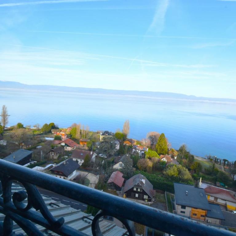 Chez Émilie, vue à 180 sur le Lac Léman - Appartement 1 Chambre avec Vue sur la Baie - 19