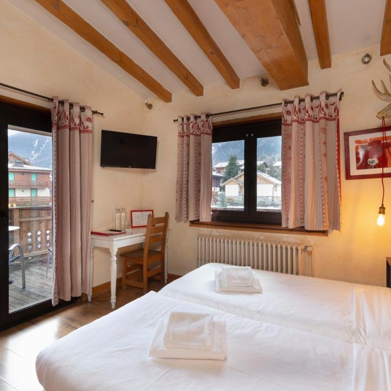 Le Saint Antoine - Chambre Quadruple avec Terrasse - Côté Mont Blanc - 7