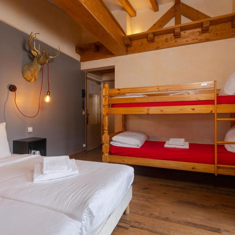 Le Saint Antoine - Chambre Quadruple avec Terrasse - Côté Mont Blanc - 2