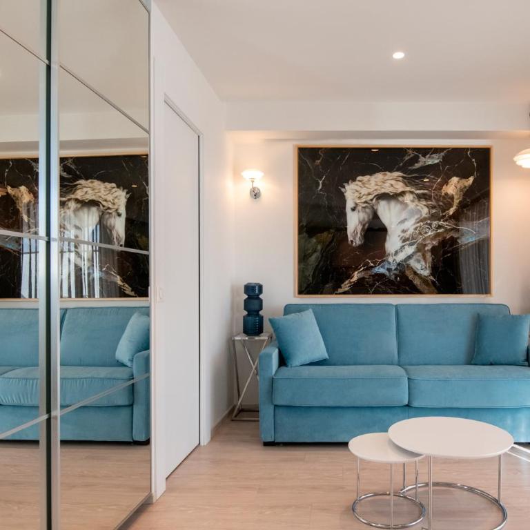 Résidence Hôtelière Chambord au coeur de Menton - entièrement rénovée - Studio avec Terrasse - 5