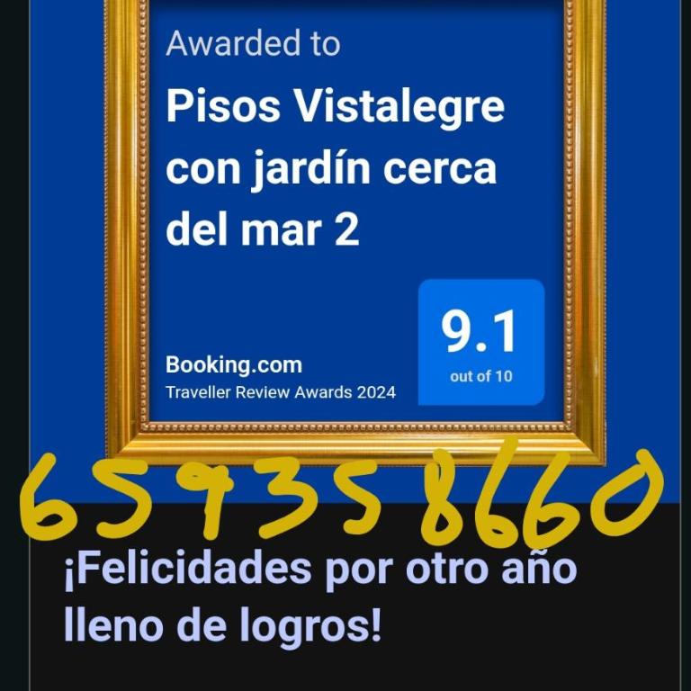 Pisos Vistalegre 2A con jardín tranquilos cerca del mar - Apartamento de 1 dormitorio - 2