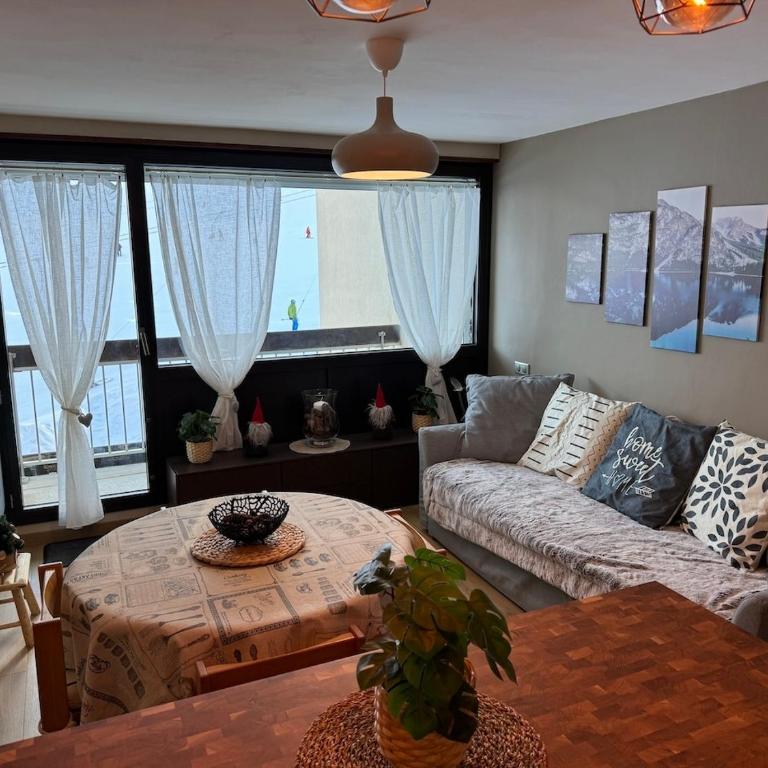 Appartement Les Chalmettes 4 Personnes au pied des Pistes Wifi - Balcon - Parking - Studio - 1