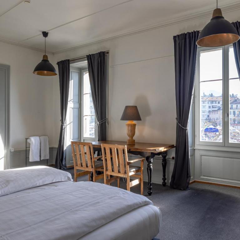 Vevey Hotel & Guesthouse - Chambre Familiale avec Salle de Bains Commune - 6
