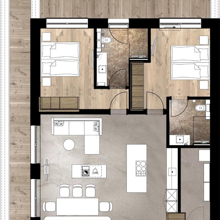 Hotel Gurglhof Superior - Deluxe Suite mit 2 Schlafzimmern - 4