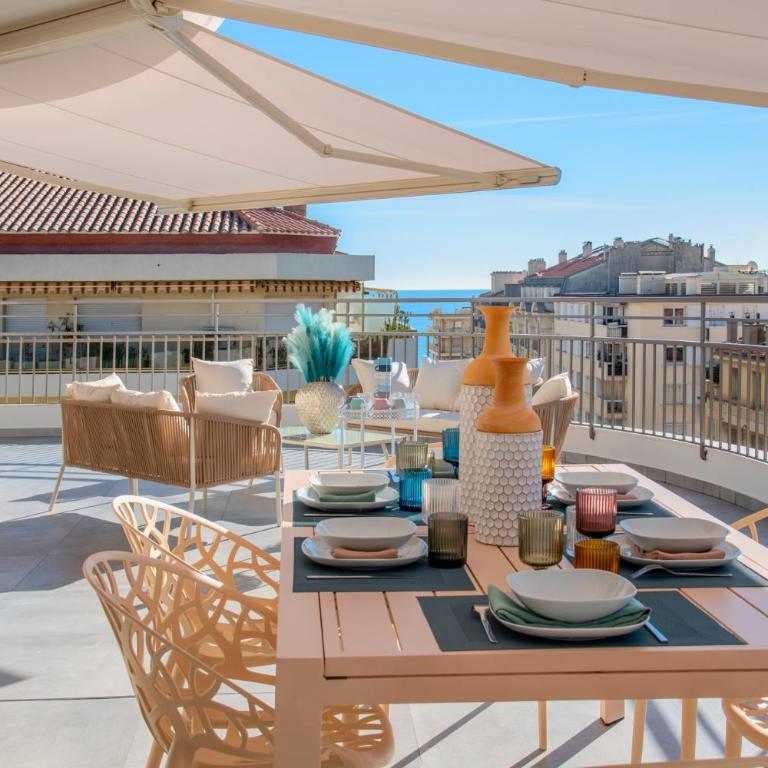 Résidence Hôtelière Chambord au coeur de Menton - entièrement rénovée - Penthouse - 6