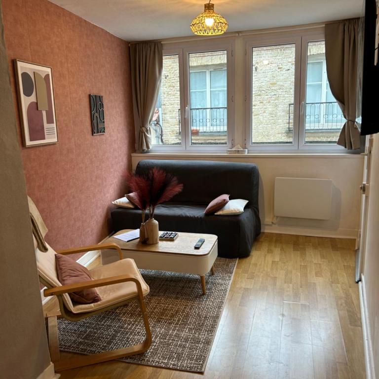 Dieppe F2 pour 4 personnes emplacement idéal 2 min à pied de la plage et des boutiques - Appartement 1 Chambre - 3