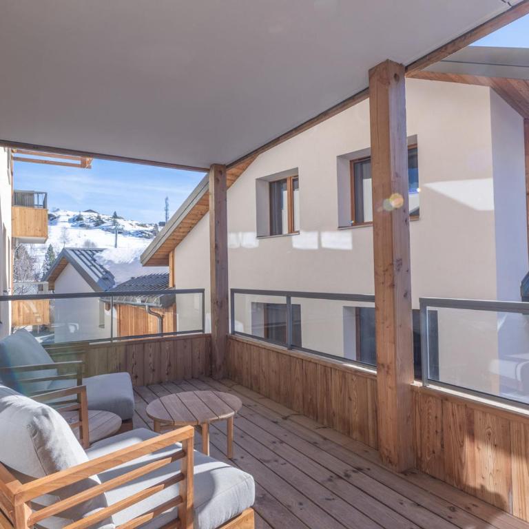 Charmant appartement 3 pièces avec balcon et wifi à Huez - FR-1-645-52 - Appartement - 15