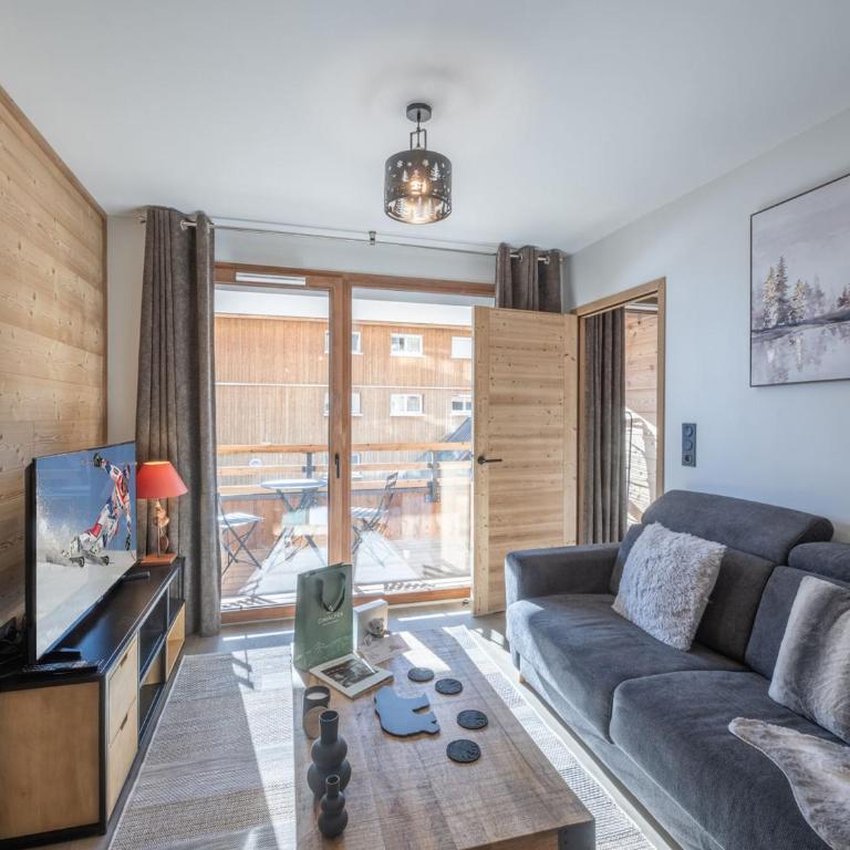 Appartement moderne avec parking dans Les Fermes de l'Alpe - FR-1-645-65 - Appartement - 5