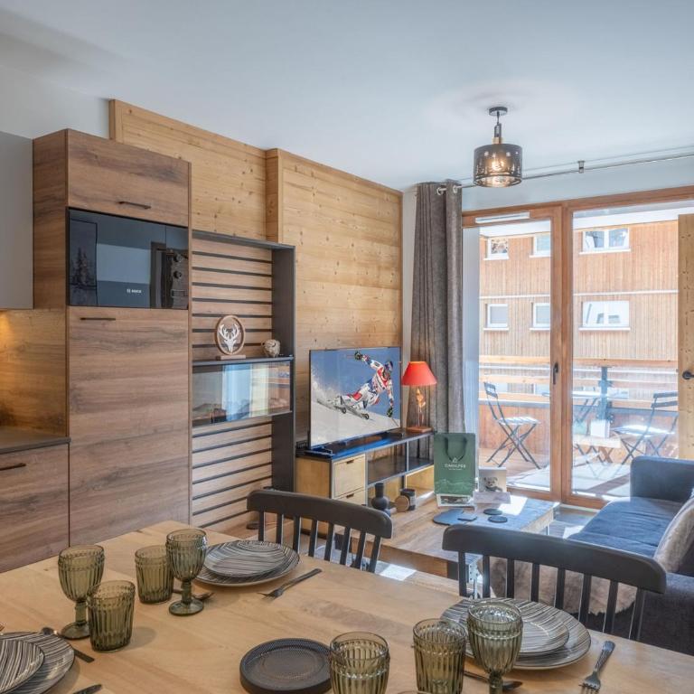 Appartement moderne avec parking dans Les Fermes de l'Alpe - FR-1-645-65 - Appartement - 6