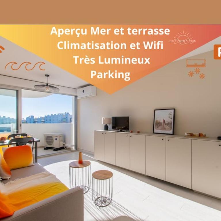 Cap sur le sud * Vue Mer * Clim * Parking * wifi * Couchant * - Deluxe Studio - 1