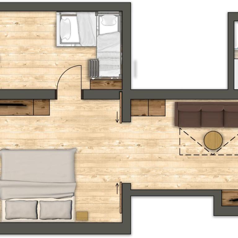 Habachklause Familien Bauernhof Resort - Deluxe Suite mit 2 Schlafzimmern (2 Erwachsene + 3 Kinder) - 2
