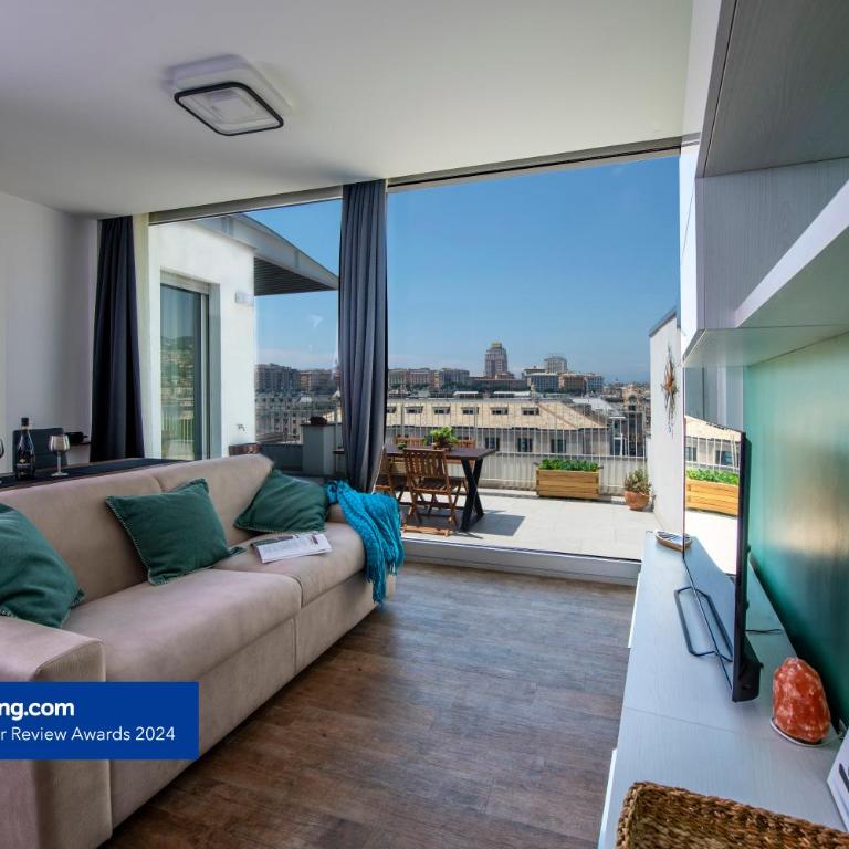 Attico 36 e 49 con terrazza vista mare e parcheggio grande - One-Bedroom Apartment with Sea View and Terrace - 4