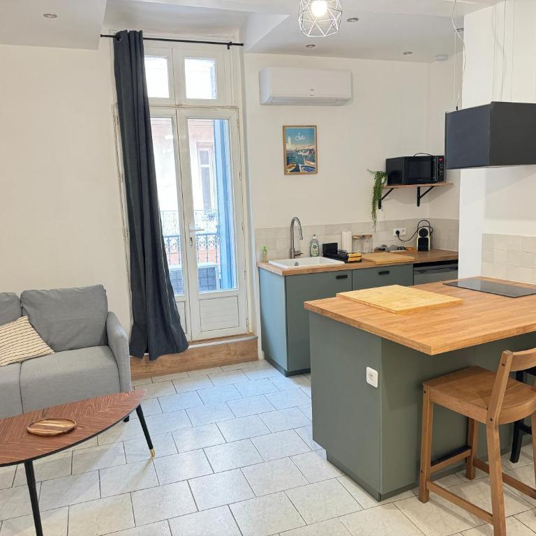 Le ROUSTAN - Halles à 2 mins - WIFI - CLIM - Apartment mit 1 Schlafzimmer - 8