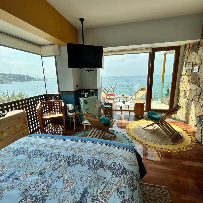 Pacificsunset Concón - Deluxe Double Room with Sea View - 26