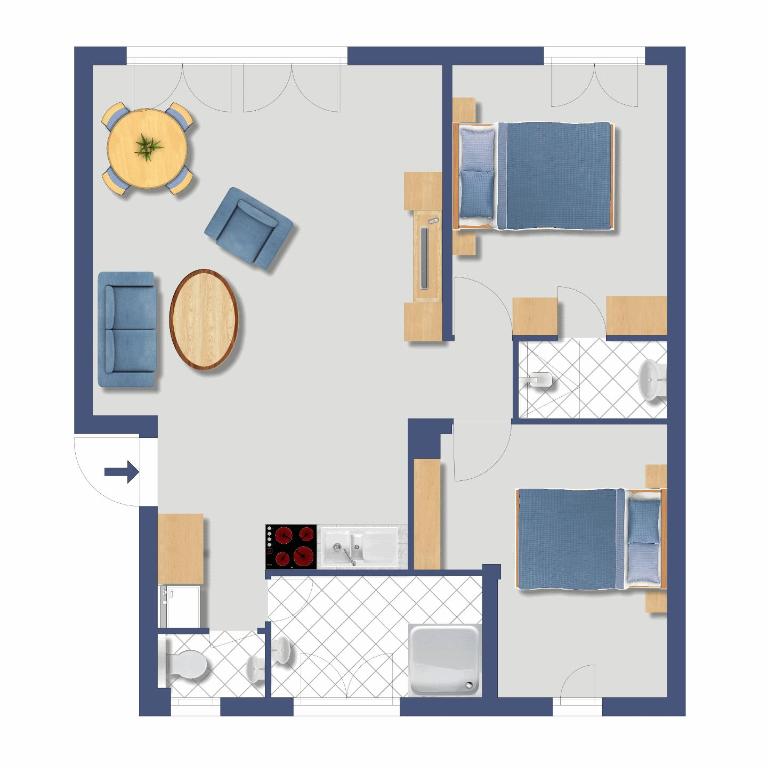 Haus Kirchplatz 4 by Zermatt Premium Apartments - Two-Bedroom Apartment with Matterhorn View (top floor) - 56