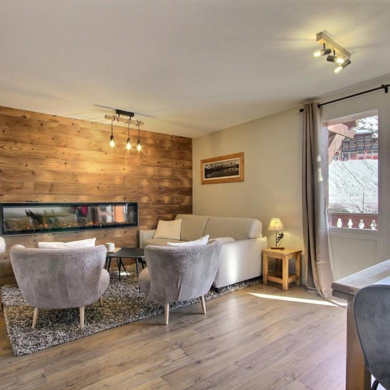 Appartement rénové 3 pièces avec balcon et cheminée, Belle Plagne - FR-1-455-254 - Appartement - 1