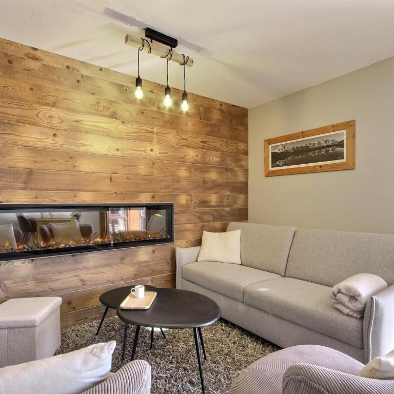 Appartement rénové 3 pièces avec balcon et cheminée, Belle Plagne - FR-1-455-254 - Appartement - 3