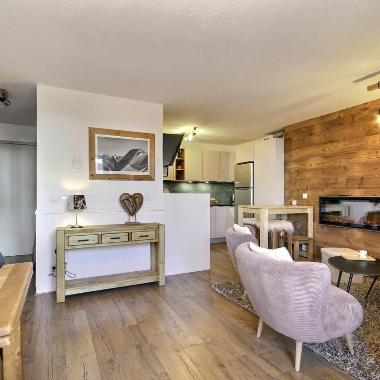 Appartement rénové 3 pièces avec balcon et cheminée, Belle Plagne - FR-1-455-254 - Appartement - 11